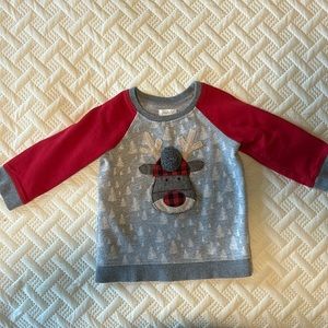 mudpie toddler reindeer holiday sweatshirt